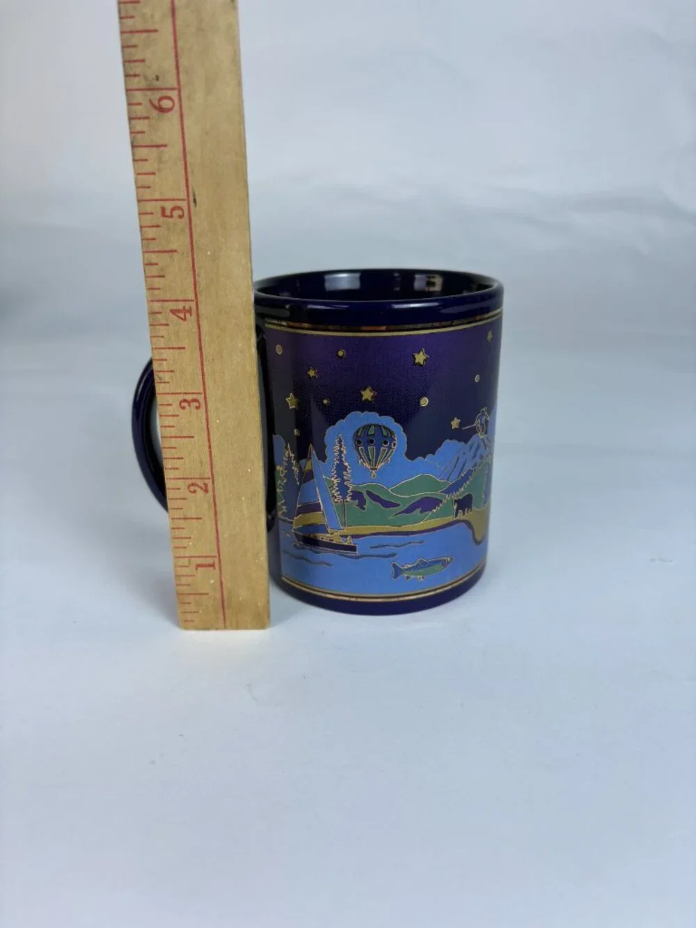 Vintage Idaho Coffee Mug | Scenic Idaho Souvenir Mug | Cobalt Blue Ceramic Mug